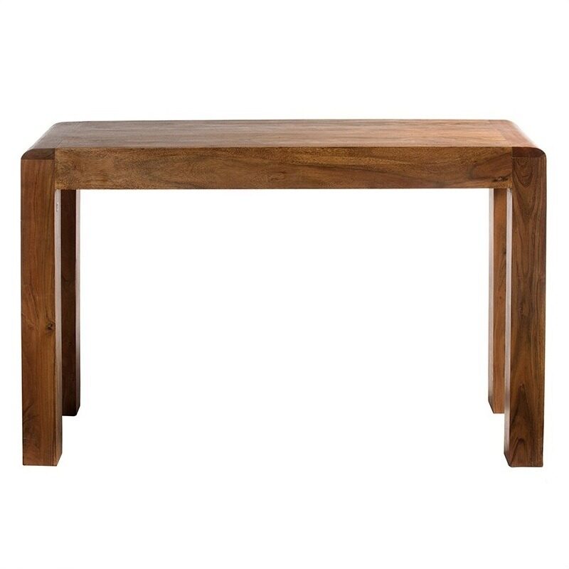 Artekko Artekko Attari Καφέ Κονσόλα από Ξύλο Teak (120x40x77)cm 720-1233