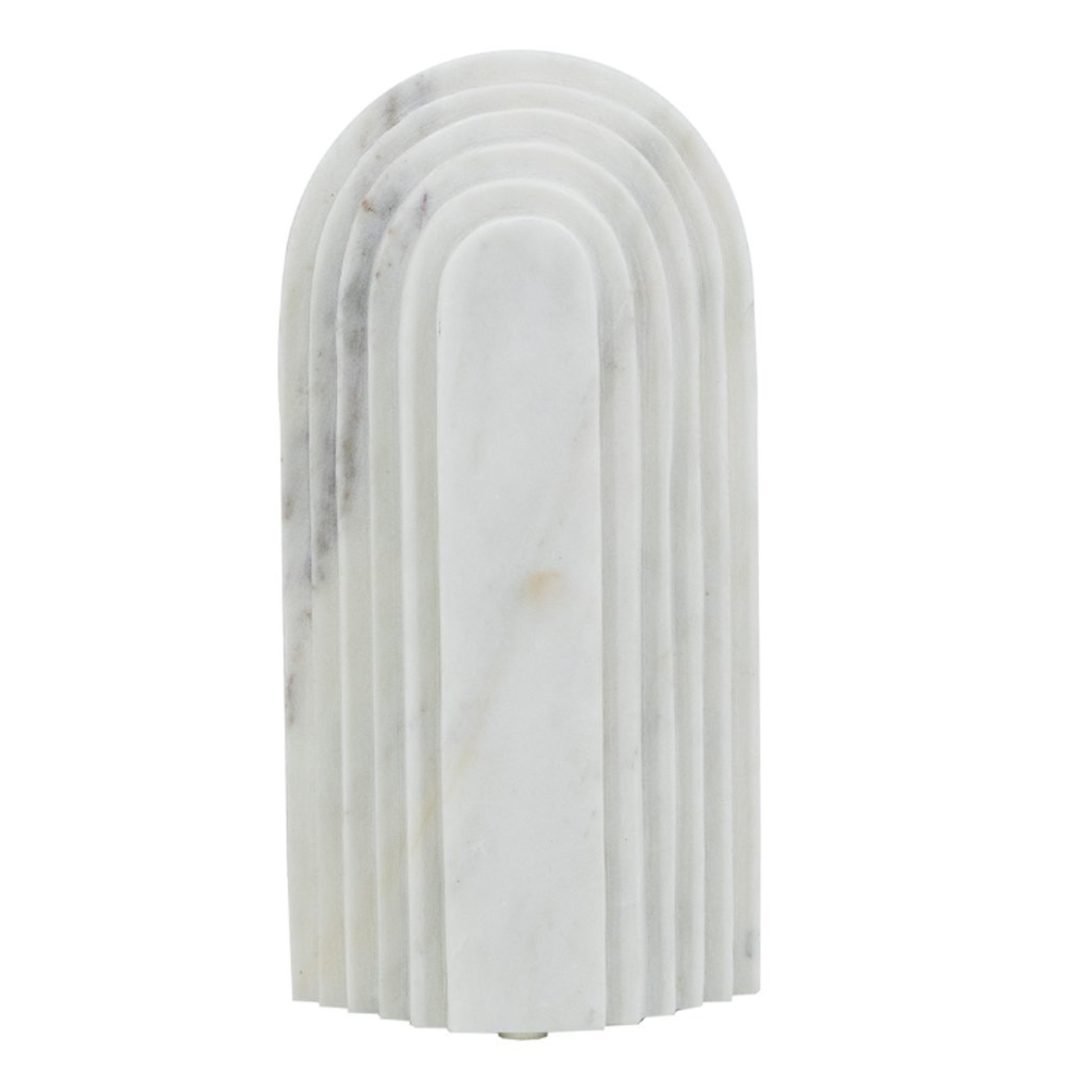 Artekko Artekko Marble Λευκό Μαρμάρινο Επιτραπέζιο Διακοσμητικό Γλυπτό (12.5x5x25)cm 72177-DS