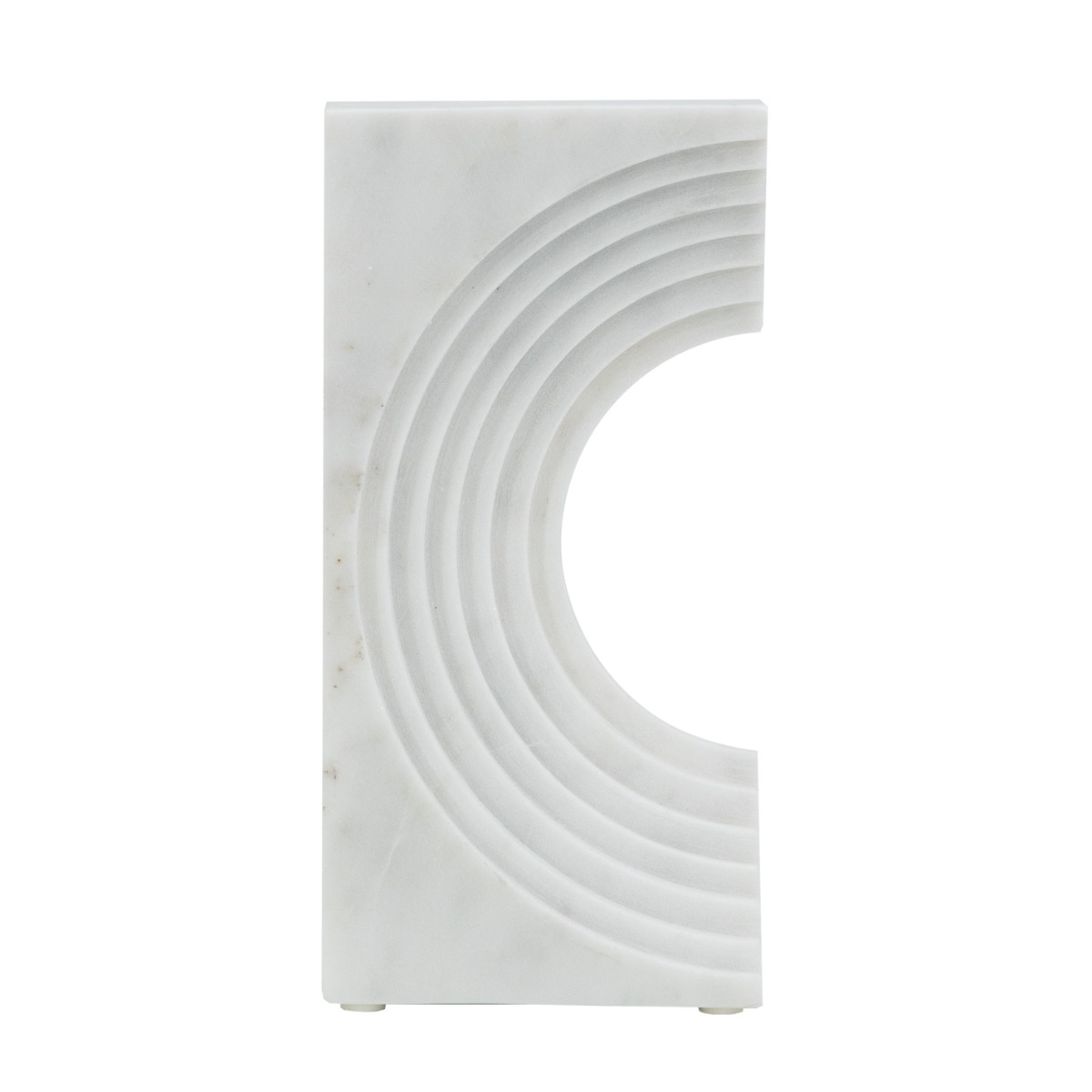Artekko Artekko Marble Λευκό Μαρμάρινο Επιτραπέζιο Διακοσμητικό Γλυπτό (12.5x5x25)cm 72178-DS