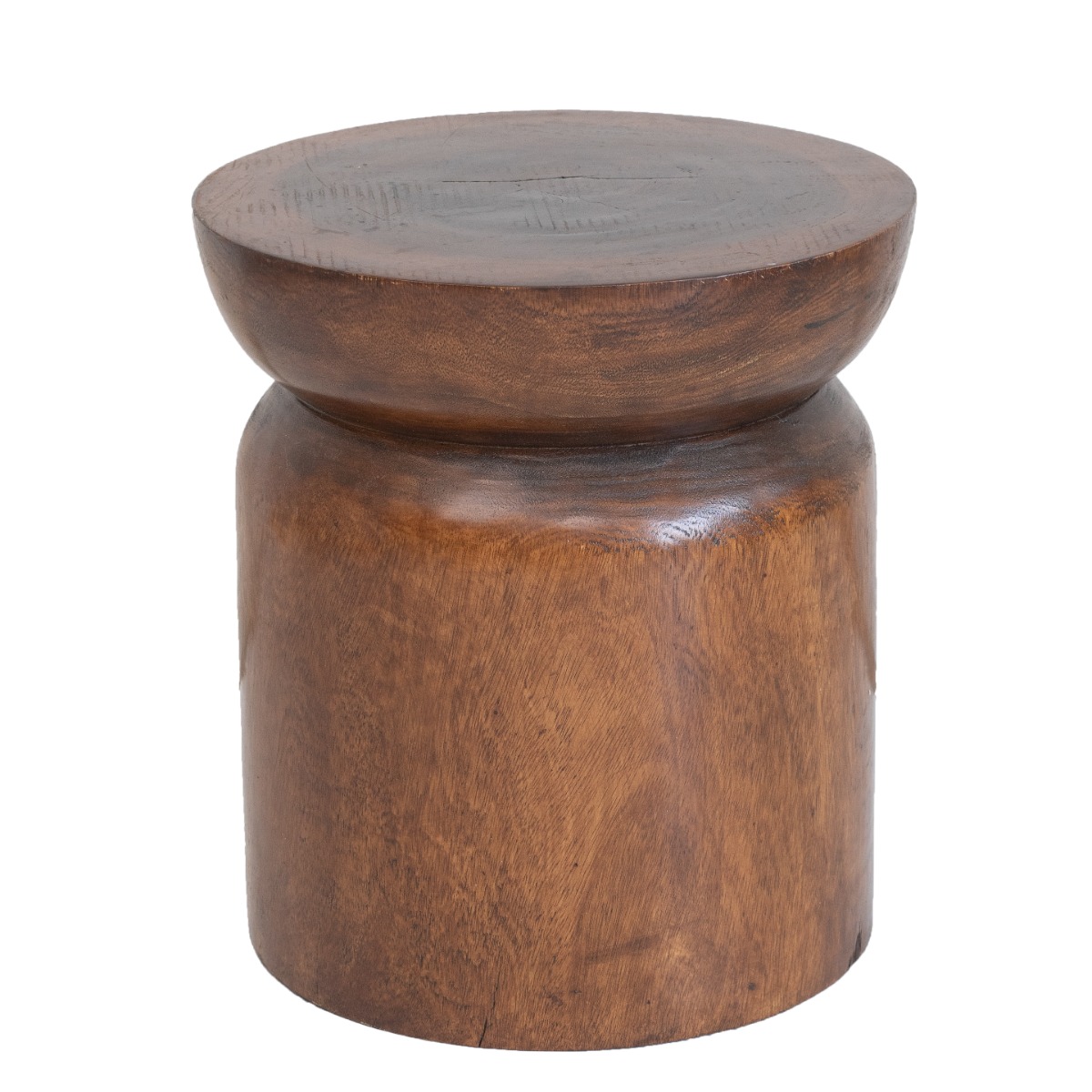 Artekko Artekko Woody Βοηθητικό Τραπέζι από Ξύλο Suar Φυσικό (47x47x52)cm 72323-NATU