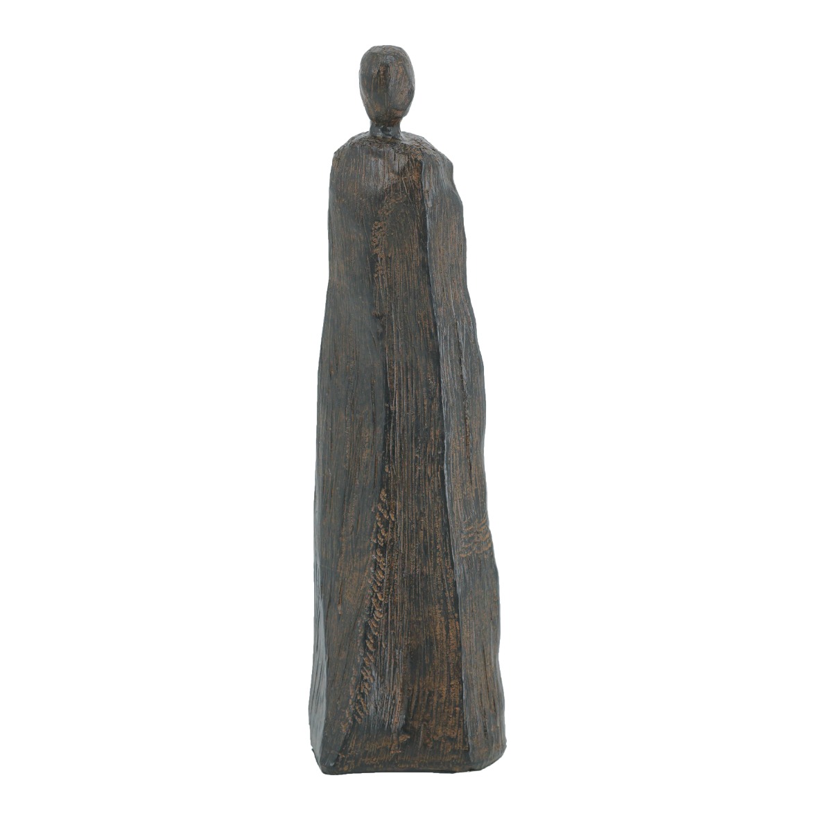 Artekko Artekko Figurine Καφέ Διακοσμητικό Γλυπτό Ανθρώπου από Ρητίνη (10x8.2x35)cm 72442
