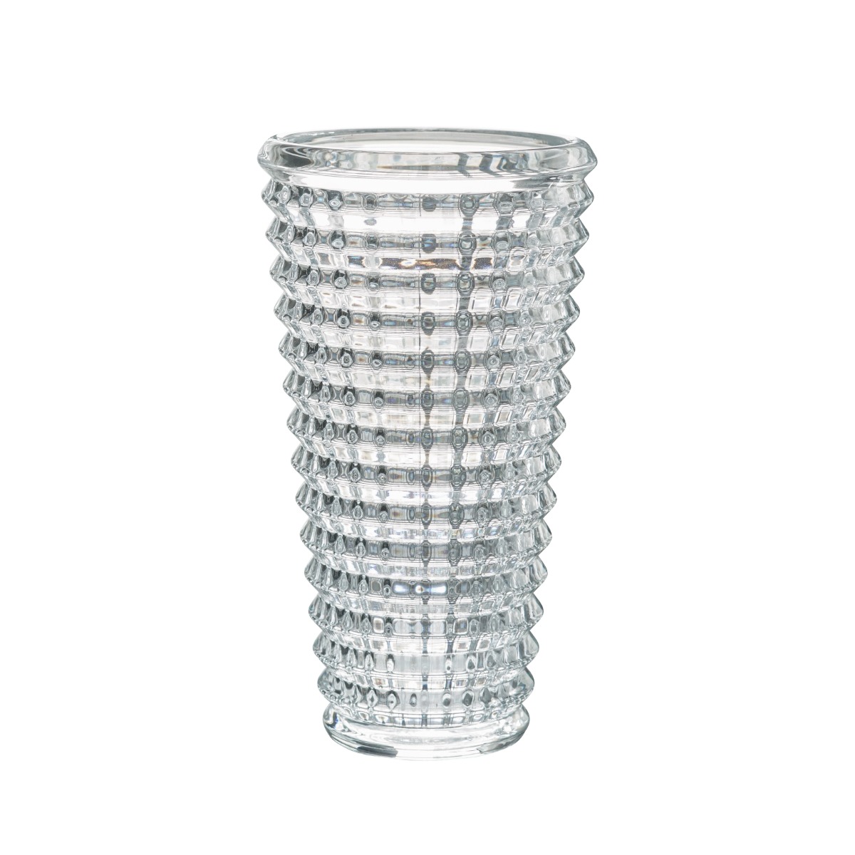 Artekko Artekko Glassy Γυάλινο Διάφανο Βάζο (12.5x12.5x22.5)cm 72445