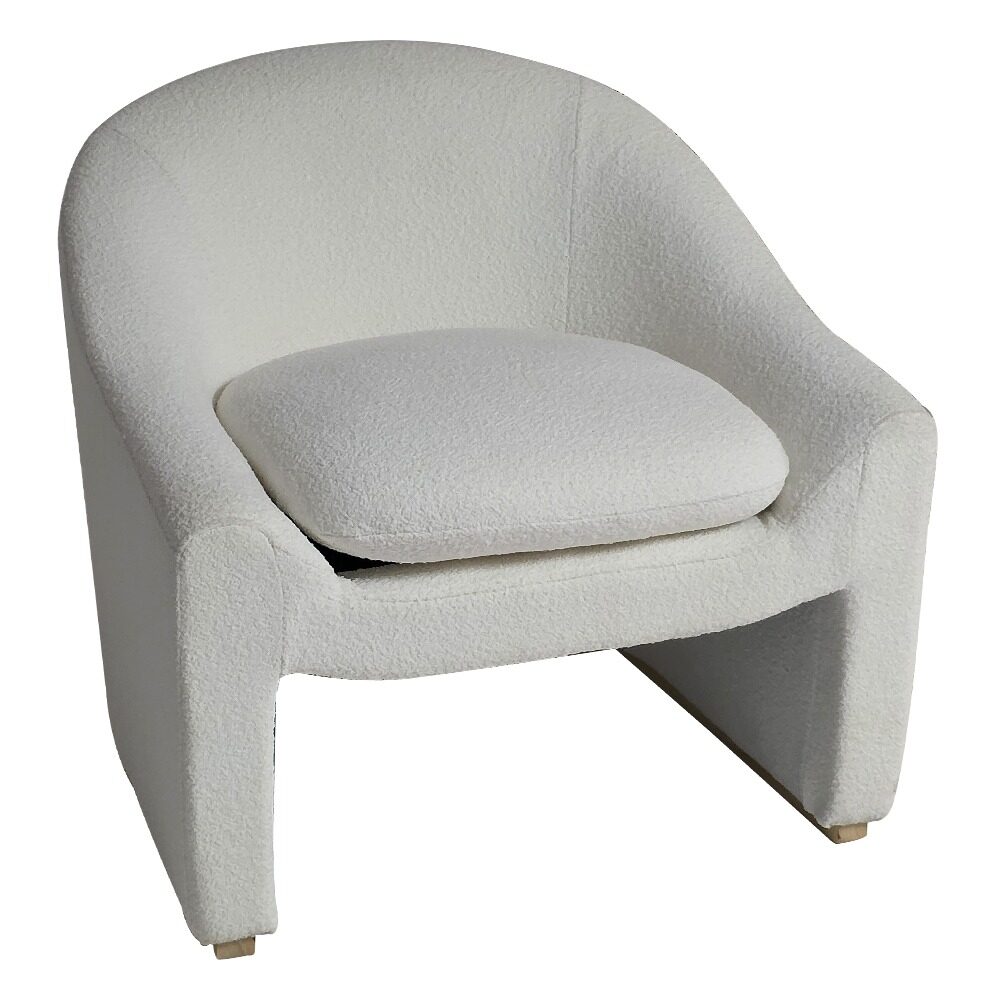 Artekko Artekko Cloud Λευκή Υφασμάτινη Μπουκλέ Πολυθρόνα (76x76x71)cm 735-2209