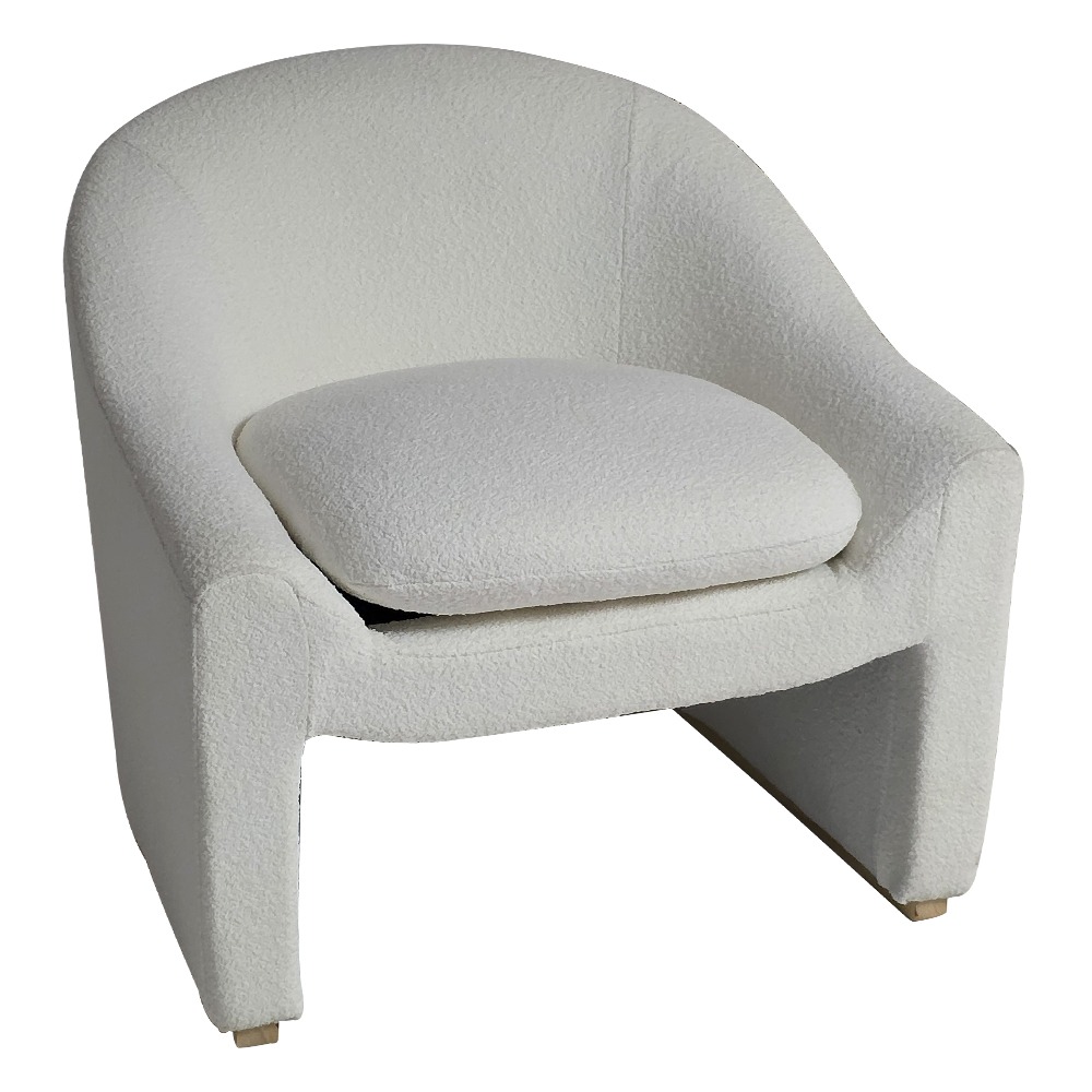 Artekko Artekko Cloud Λευκή Υφασμάτινη Μπουκλέ Πολυθρόνα (76x76x71)cm 735-2209