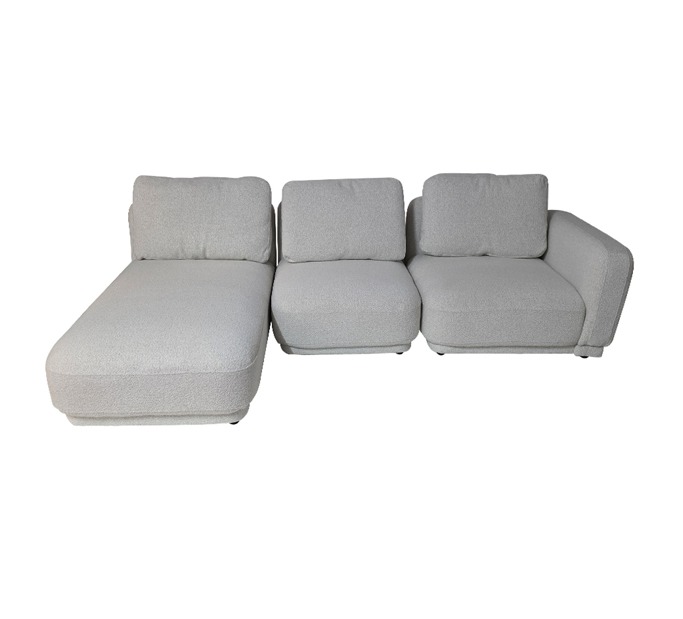 Artekko Artekko Cloud Μπεζ Υφασμάτινος Μπουκλέ Πολυμορφικός Γωνιακός Καναπές με 3 Ανεξάρτητα Κομμάτια (98x95x68)cm (80x93x68)cm (92x157x68)cm 3pcs 735-2210