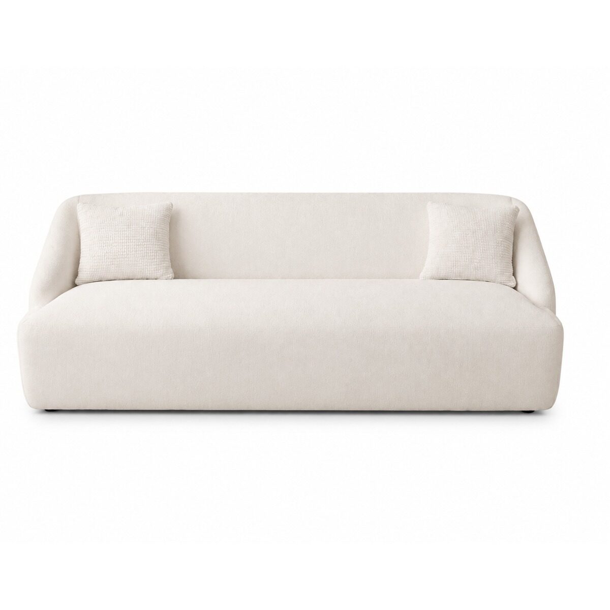 Artekko Artekko Novar Μπεζ Υφασμάτινος Τριθέσιος Καναπές (225x98x77)cm 735-2309