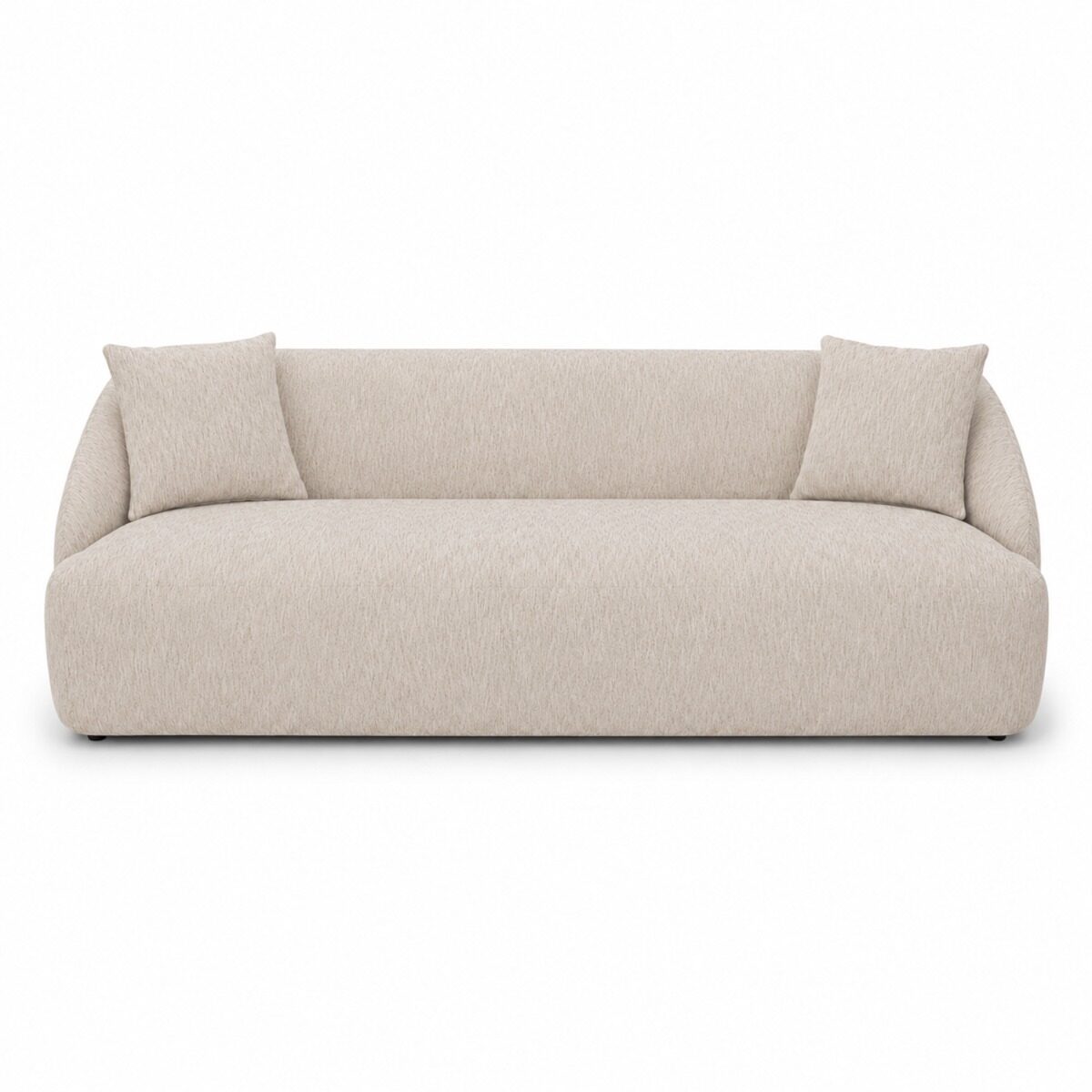 Artekko Artekko Novar Μπεζ Υφασμάτινος Τριθέσιος Καναπές (225x98x77)cm 735-2310