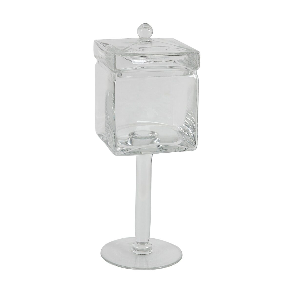 Artekko Artekko Glassy Γυάλινο Διάφανο Δοχείο με Καπάκι (12x12x35)cm 73934