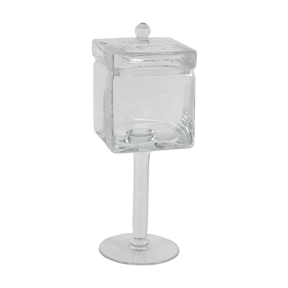 Artekko Artekko Glassy Γυάλινο Διάφανο Δοχείο με Καπάκι (12x12x35)cm 73934