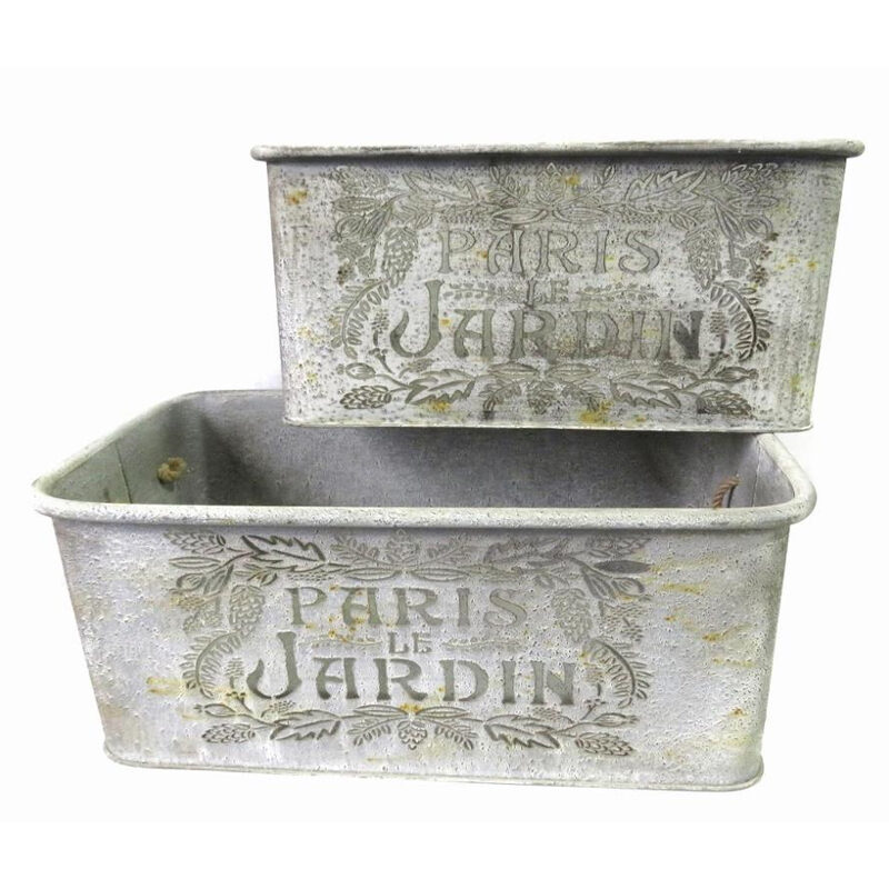 Artekko Artekko Γλάστρα Μεταλλική Διακοσμητική (57x34x30)cm 742-2411
