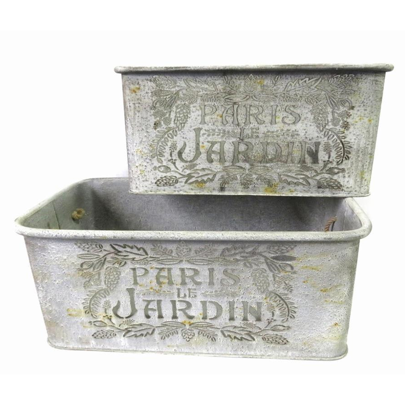 Artekko Artekko Γλάστρα Μεταλλική Διακοσμητική (57x34x30)cm 742-2411