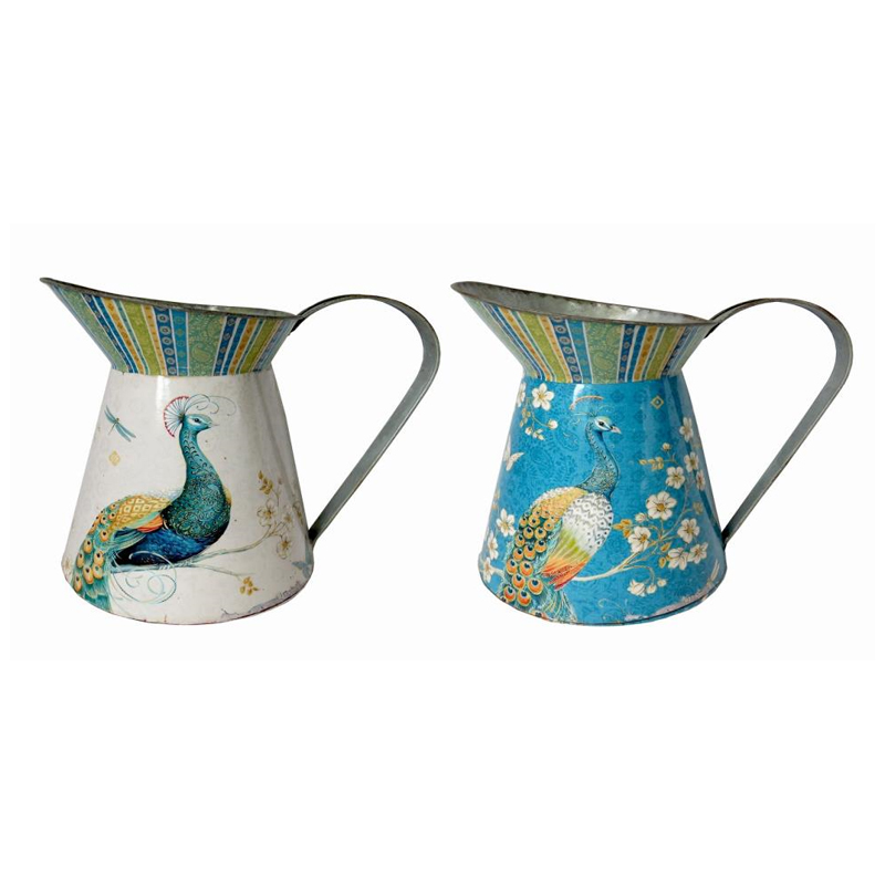 Artekko Artekko Pitcher Κανάτα Τσίγκινη Πολύχρωμη Σετ/2 (25x18x23)cm 742-2424