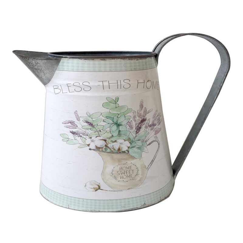 Artekko Artekko Pitcher Διακοσμητική Κανάτα Τσίγκινη Πολύχρωμη (24x12x26)cm 742-2438