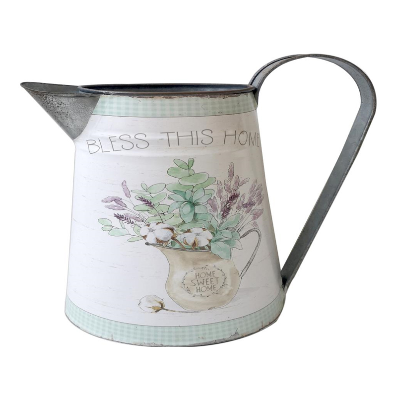 Artekko Artekko Pitcher Διακοσμητική Κανάτα Τσίγκινη Πολύχρωμη (24x12x26)cm 742-2438