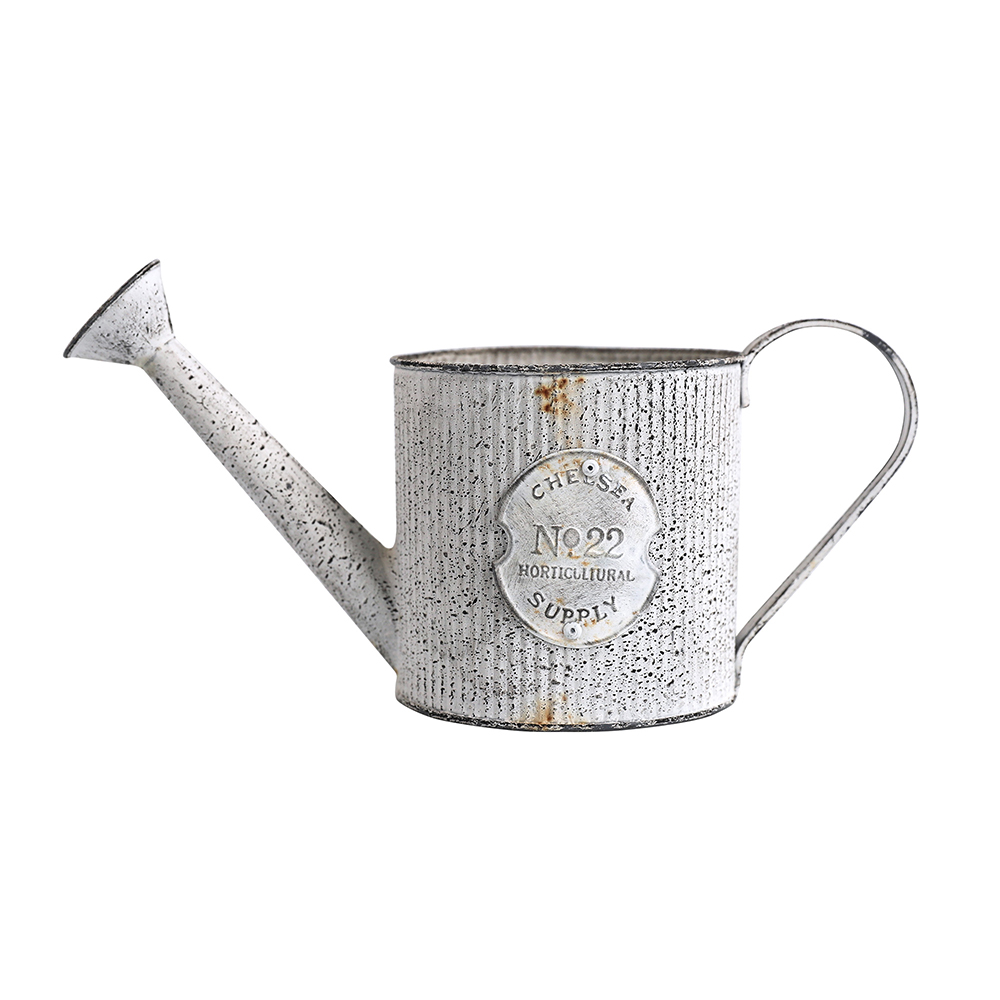 Artekko Artekko Watering Can Μεταλλικό Διακοσμητικό Ποτιστήρι σε Λευκή Πατίνα (30x13x17)cm 742-2504