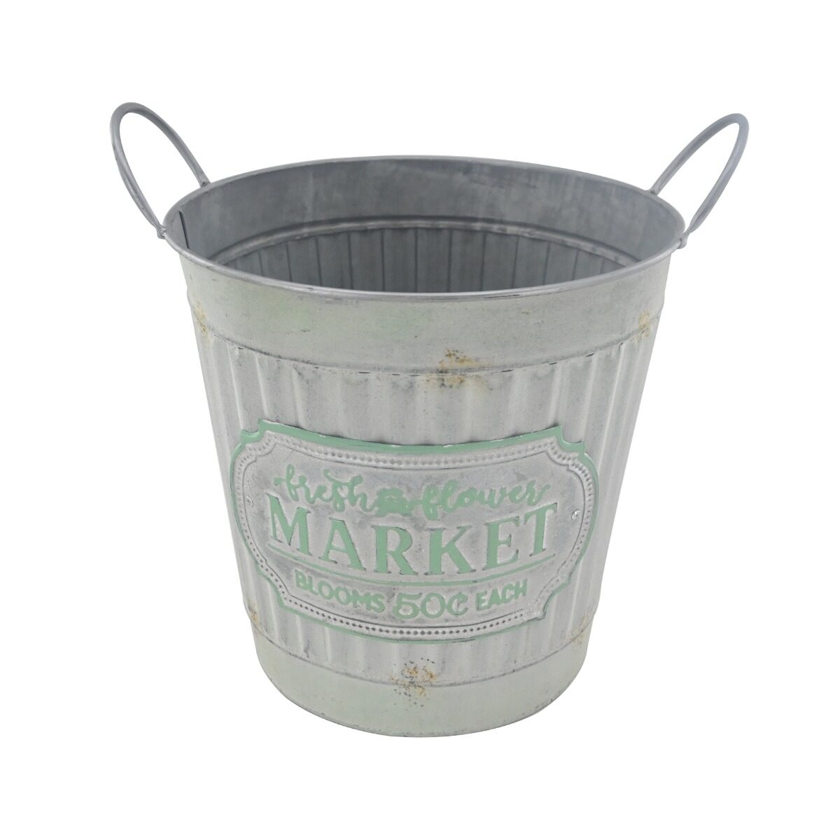 Artekko Artekko Bucket Γκρι Μεταλλικό Κουβαδάκι Κασπώ (35x30x36)cm 742-2506