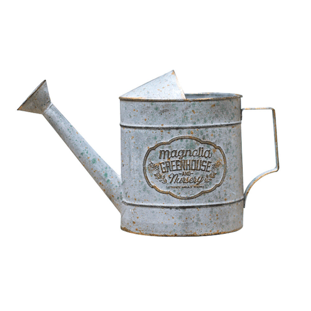 Artekko Artekko Watering Can Γκρι Μεταλλικό Διακοσμητικό Ποτιστήρι με Πράσινες Λεπτομέρειες (38x14x26)cm 742-2508