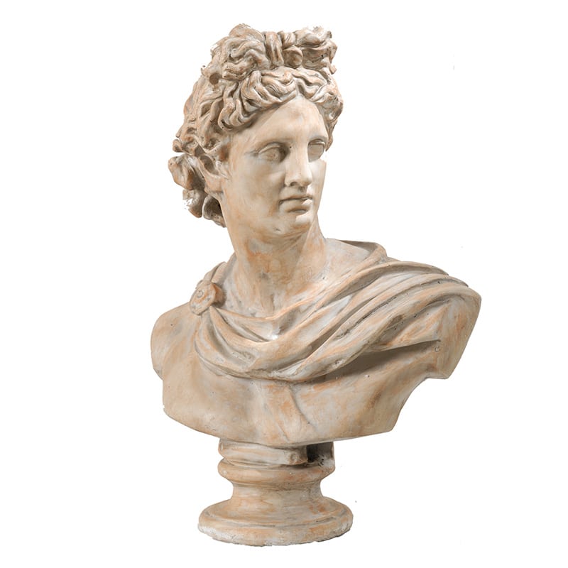 Artekko Artekko Placidia Μπεζ Διακοσμητική Ανδρική Προτομή από Μαγνήσιο (61x34.3x78.7)cm 74715