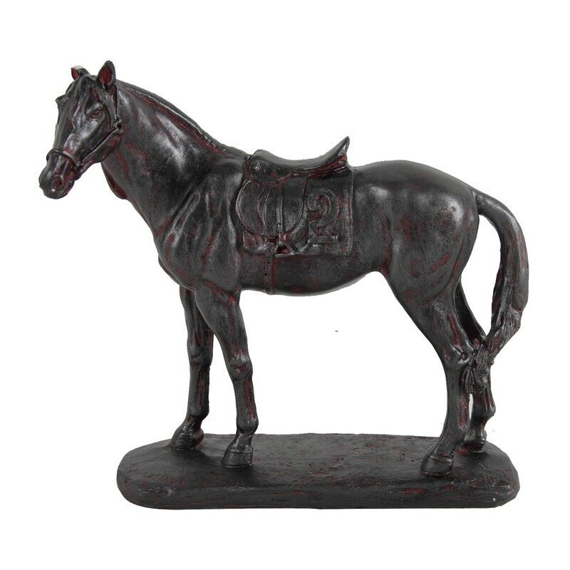 Artekko Artekko Horse Καφέ Διακοσμητικό Άλογο Ρητίνης (23.1x10.2x24.1)cm 75267