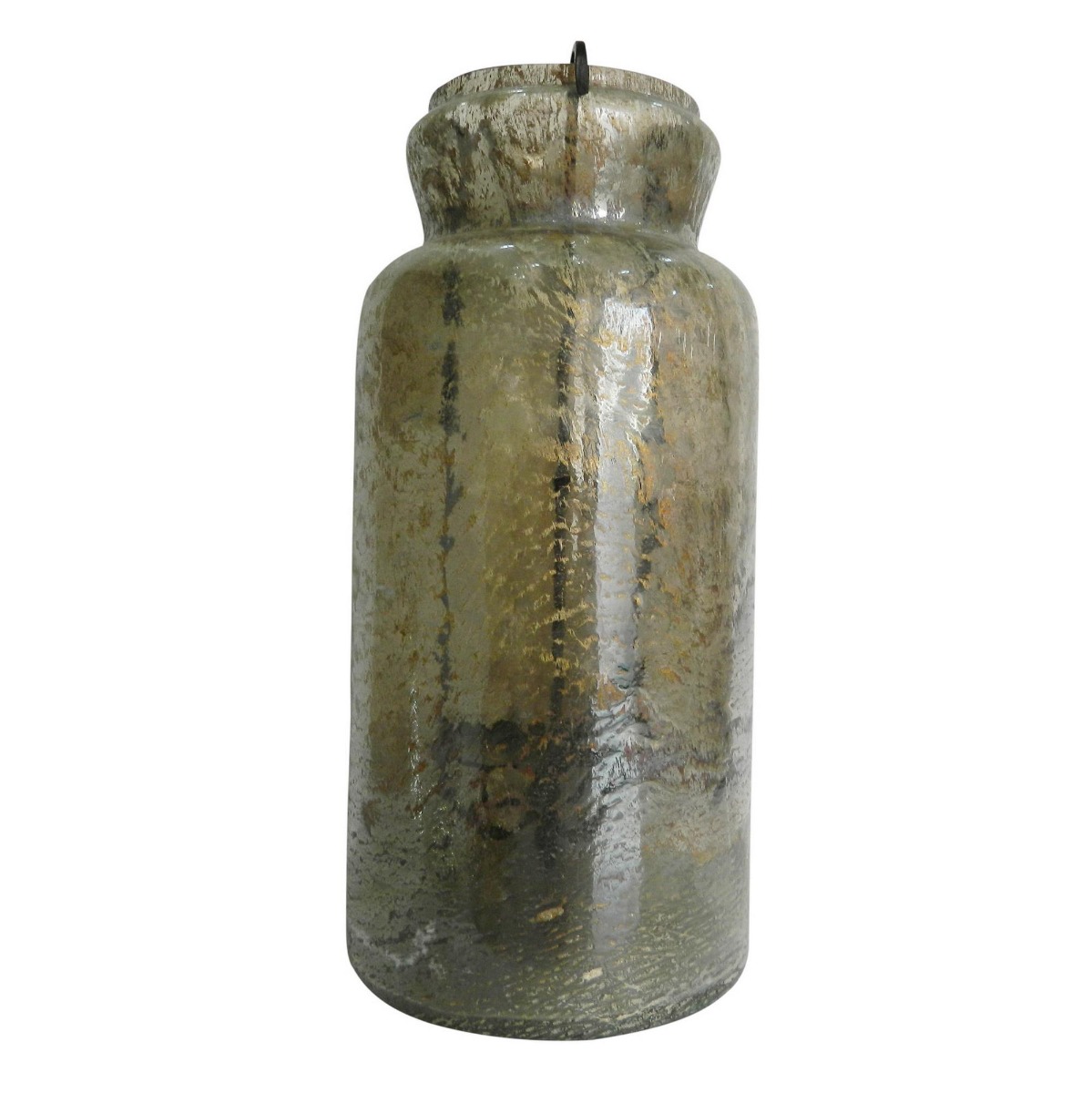 Artekko Artekko Rica Πράσινο Γυάλινο Κηροπήγιο (22.9x22.9x48.3)cm 76509-BROW-DS