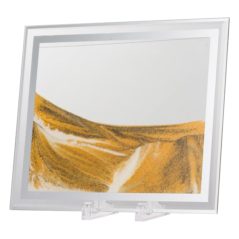 Artekko Artekko UXeir Καδράκι Γυάλινο με Κινούμενη Άμμο και Πλαστική Βάση (30x8x25)cm 76767
