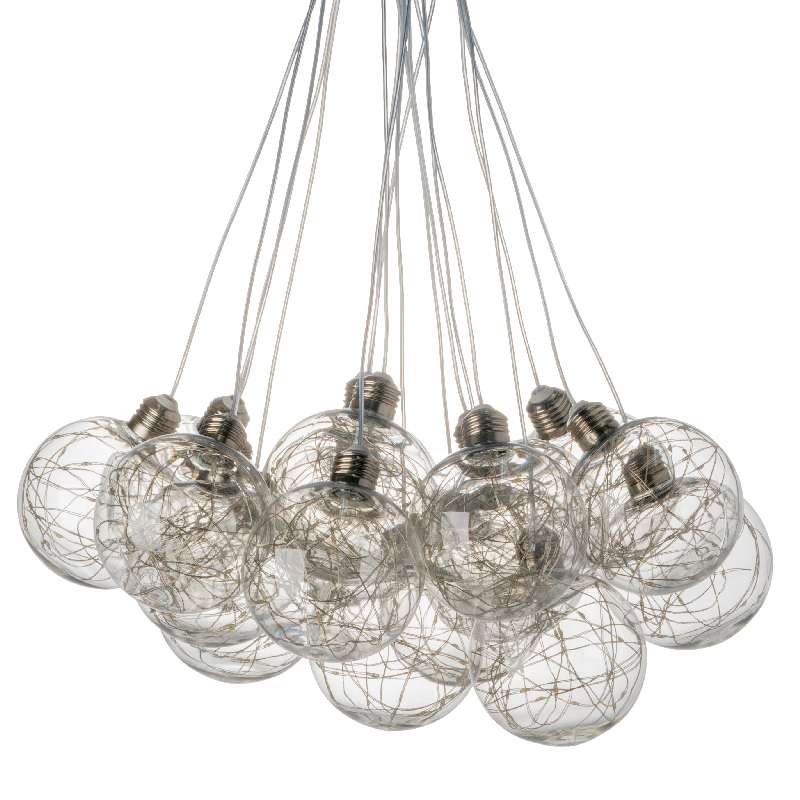 Artekko Artekko Globes Φωτιστικό Οροφής Led με Διάφανες Μπάλες (46x54x104)cm 77092