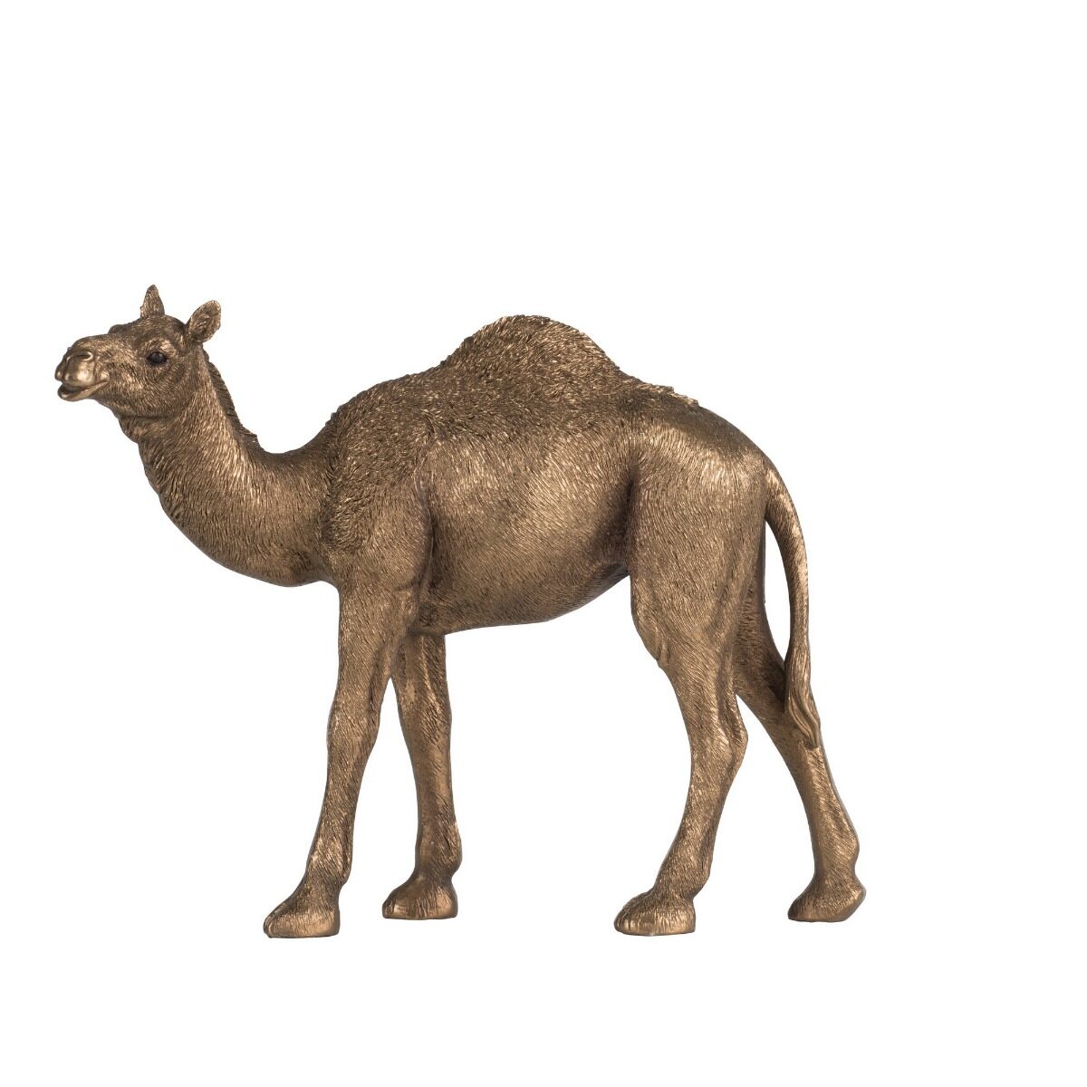 Artekko Artekko Animal Επιτραπέζιο Διακοσμητικό Καμήλα Ρητίνη Μπρονζέ (23x8.5x18)cm 77097