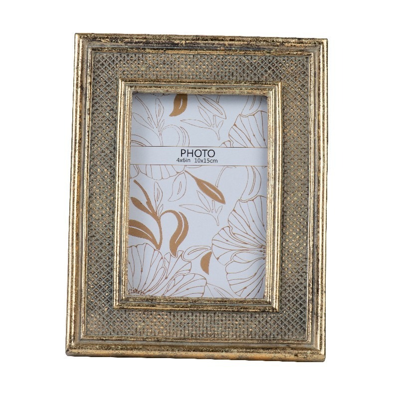 Artekko Artekko Frame Χρυσή Κορνίζα Ρητίνης για Φωτογραφία 4'Χ6' (16.5x21.5x2)cm 77127