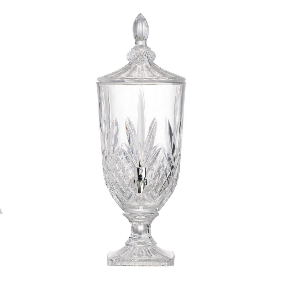 Artekko Artekko Urn Διάφανο Γυάλινο Διακοσμητικό Δοχείο με Βρυσάκι (17x17x48)cm 77274