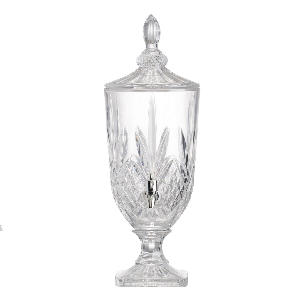 Artekko Artekko Urn Διάφανο Γυάλινο Διακοσμητικό Δοχείο με Βρυσάκι (17x17x48)cm 77274