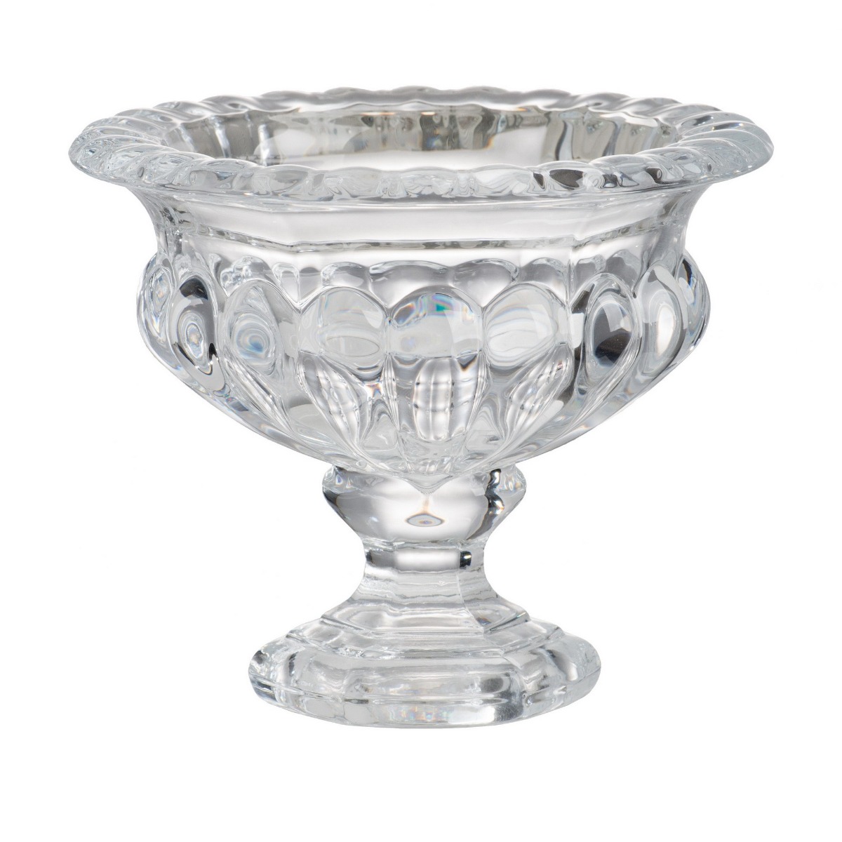 Artekko Artekko Urn Γυάλινο Διάφανο Διακοσμητικό Δοχείο Μπολ (13x13x11)cm 77284