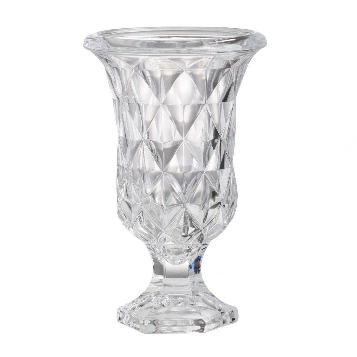 Artekko Artekko Urn Γυάλινο Διάφανο Διακοσμητικό Βάζο (15x15x24)cm 77288