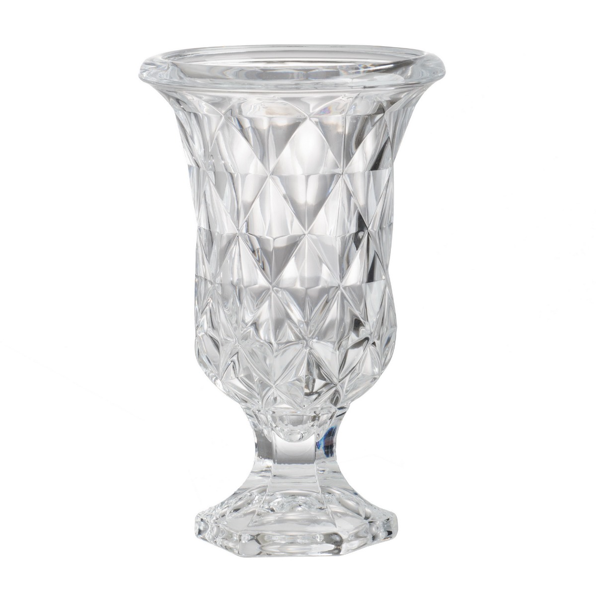 Artekko Artekko Urn Γυάλινο Διάφανο Διακοσμητικό Βάζο (15x15x24)cm 77288