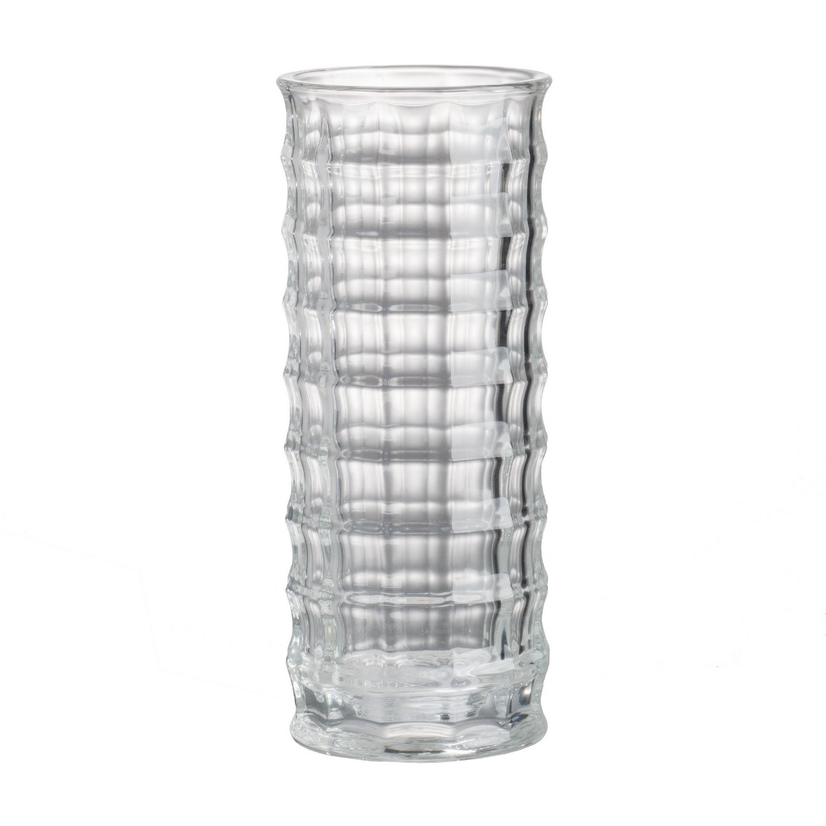 Artekko Artekko Urn Γυάλινο Διάφανο Διακοσμητικό Βάζο (10x10x25)cm 77293