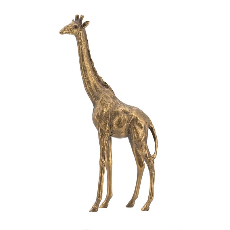 Artekko Artekko Animal Χρυσό Επιτραπέζιο Διακοσμητικό Καμηλοπάρδαλης από Ρητίνη (21x7x40.5)cm 77516