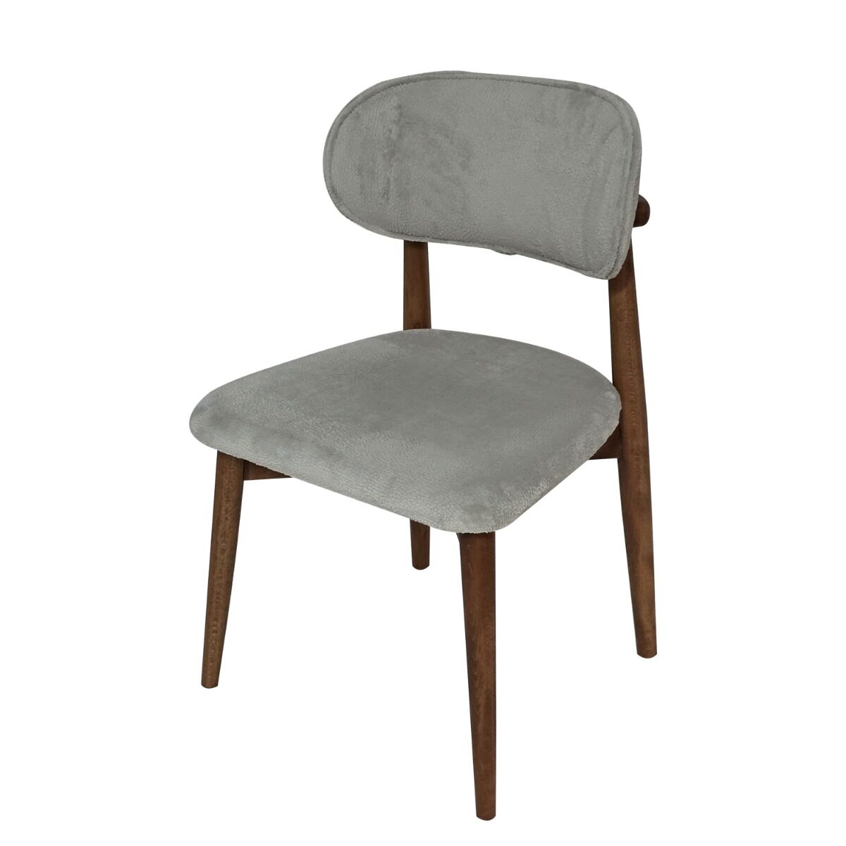 Artekko Artekko Bomonti Γκρι Καρέκλα με Rabbit Ύφασμα (50x50x85)cm 783-1247
