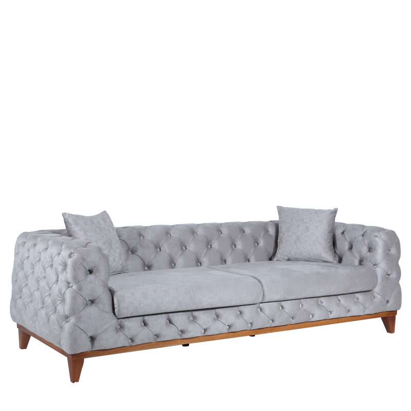 Artekko Artekko Robbaes Καναπές Τριθέσιος με Ξύλινα Πόδια (225x92x68)cm 783-7082