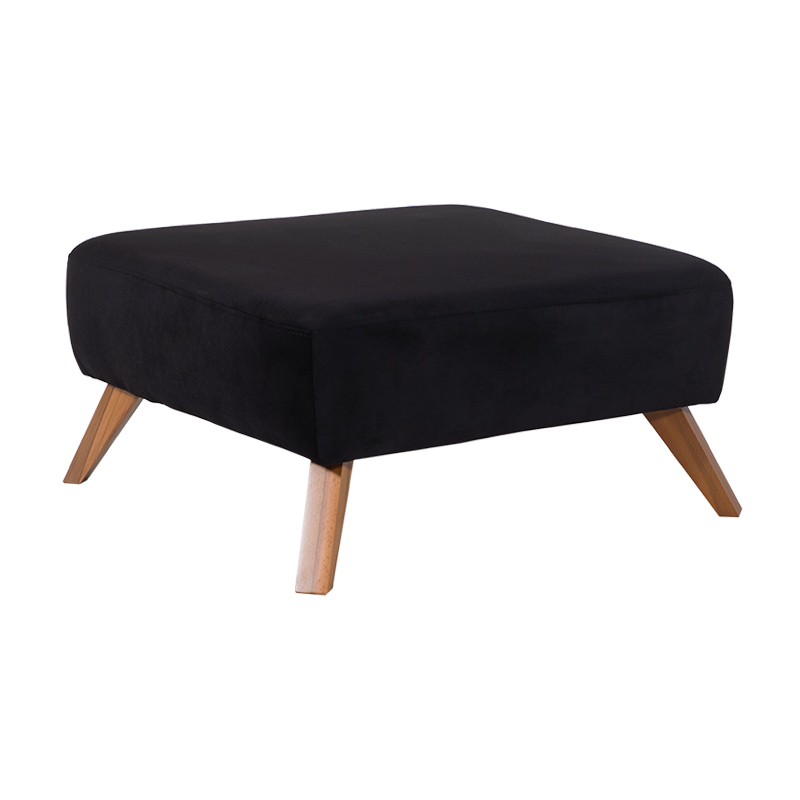 Artekko Artekko Σκαμπώ NIL 80x80x47 ύφασμα Iga 1019 και ξύλινα πόδια 783-7121