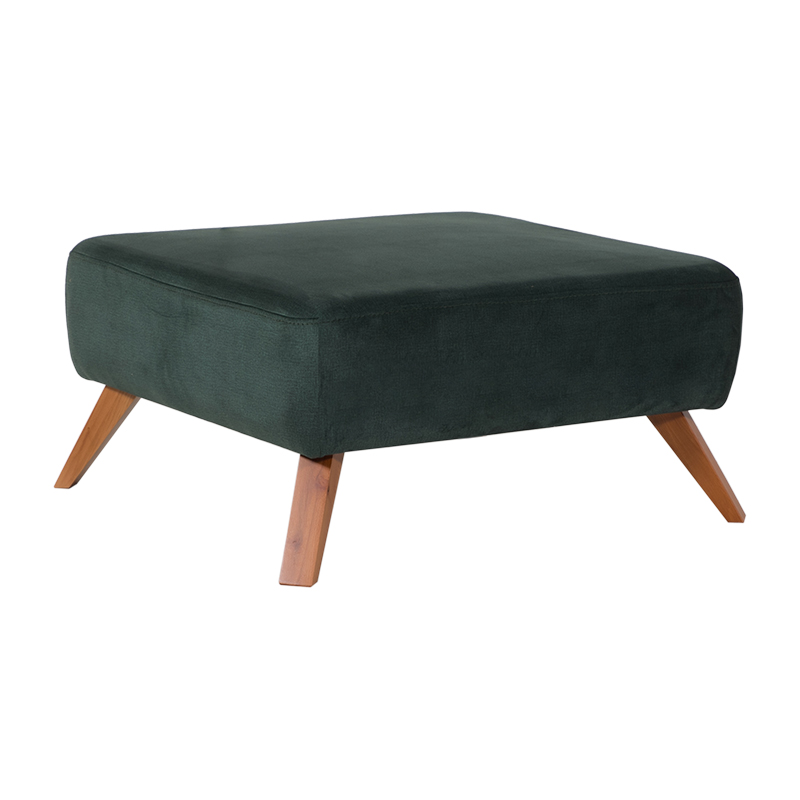 Artekko Artekko Σκαμπώ NIL 80x80x47 ύφασμα Koza 19 και ξύλινα πόδια 783-7126