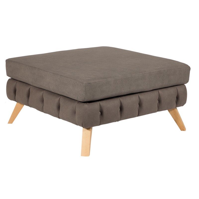 Artekko Artekko Σκαμπώ NIL 90x90x47 ύφασμα VENA 07 και ξύλινα πόδια 783-7163