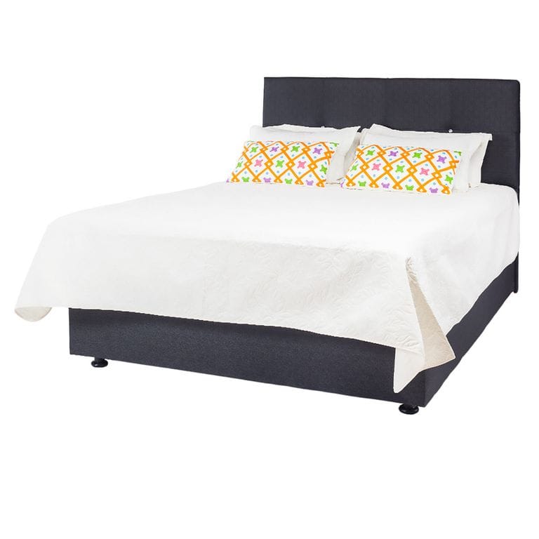 Artekko Artekko Kreat Κρεβατι Ύφασμα Γκρί 150Χ200 (210x150x128)cm 785-1010