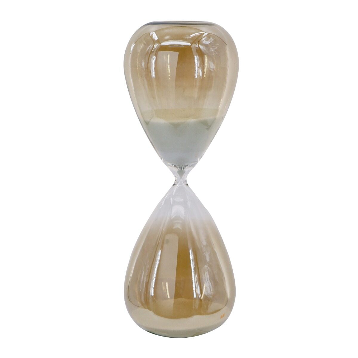 Artekko Artekko Hourglass Γυάλινη Διακοσμητική Κλεψύδρα με Λευκή Άμμο (13x13x36.5)cm 78847-DS