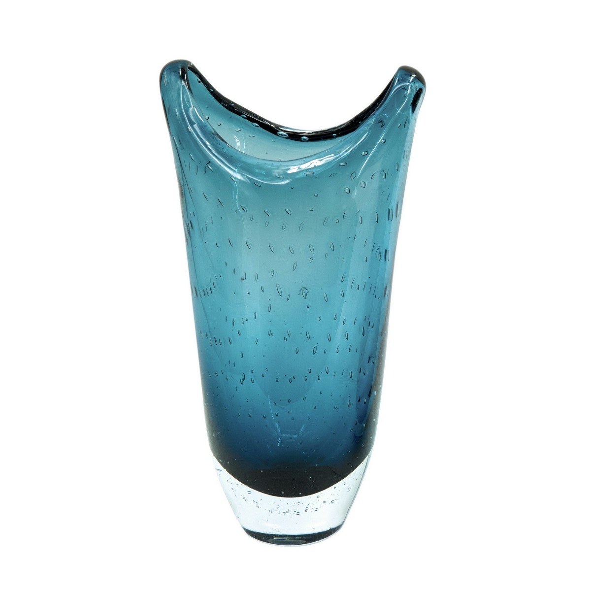 Artekko Artekko Mayron Μπλε Γυάλινο Διακοσμητικό Βάζο (18x15x35)cm 79954