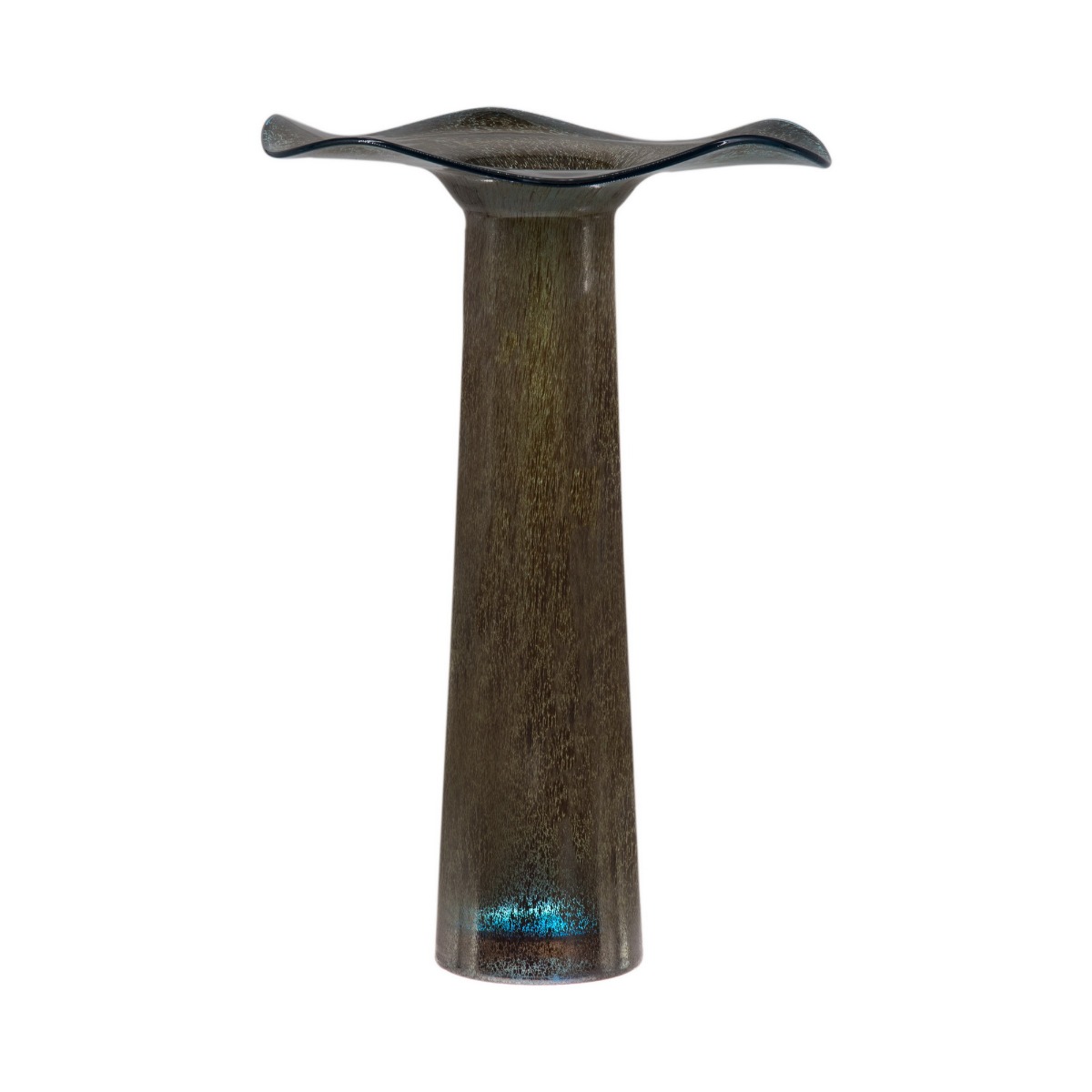 Artekko Artekko Vaughan Βάζο Διακοσμητικό Γυάλινο Καφέ (27x27x42)cm 79957-S