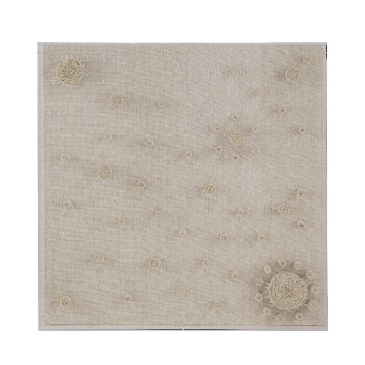 Artekko Artekko Mosaic Μπεζ Διακοσμητικός Πίνακας με Υφασμάτινη Τεχνοτροπία σε Plexiglass Κορνίζα (60x5x60)cm 82808