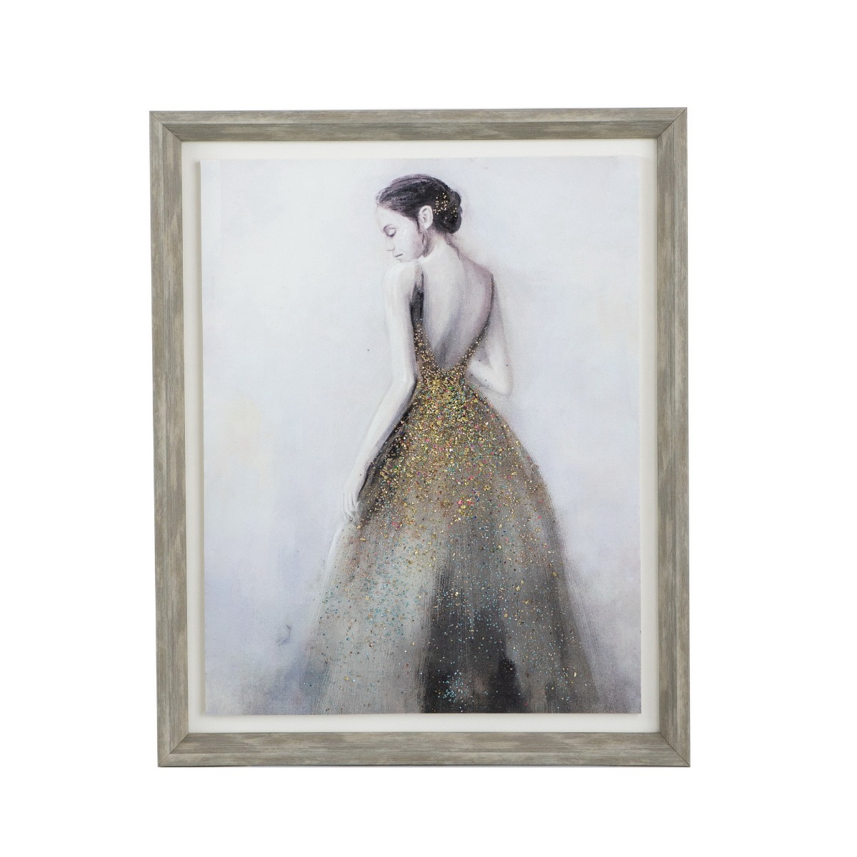 Artekko Artekko Glitter Πολύχρωμος MDF Πίνακας σε Καμβά (43.6x53.6x3)cm 82833