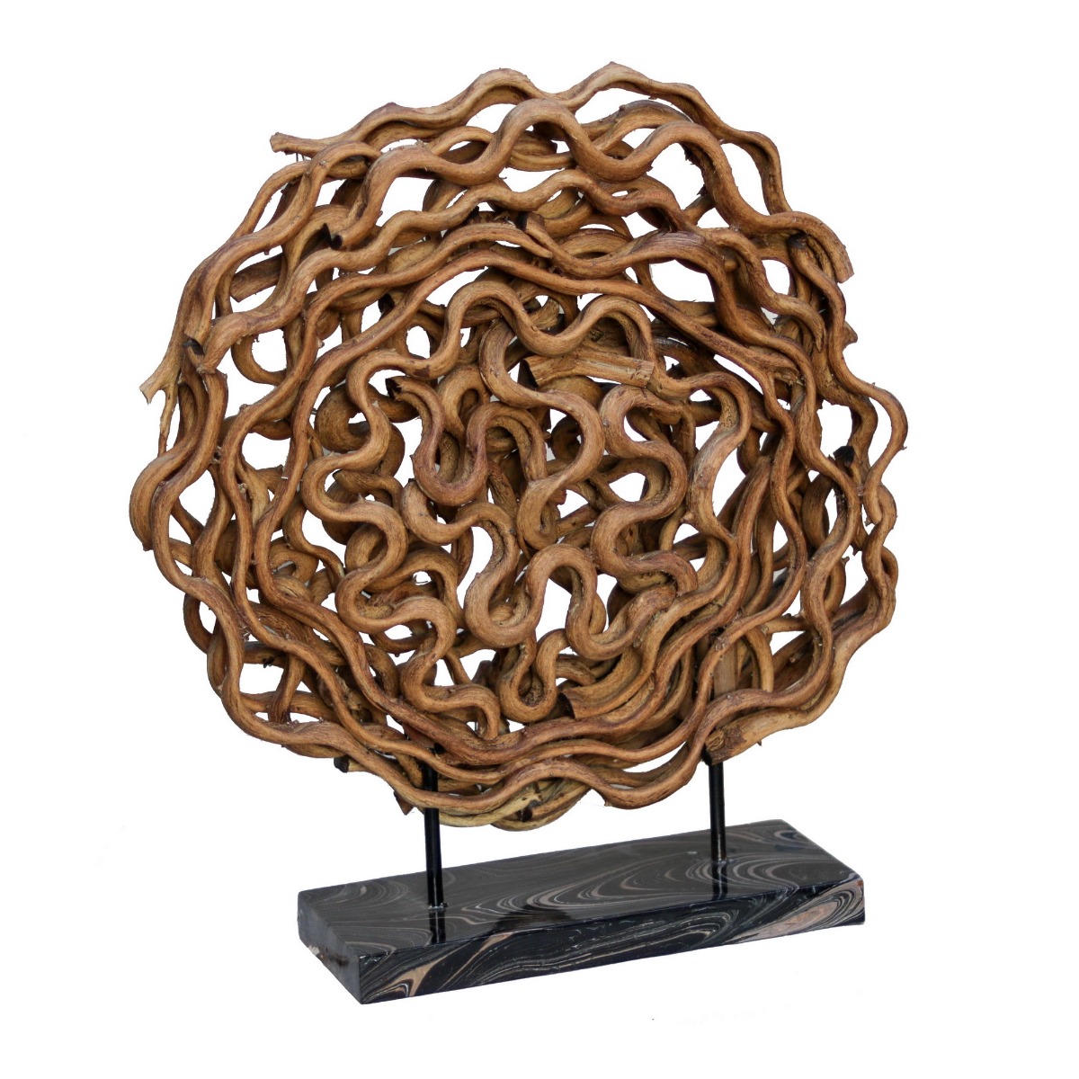 Artekko Artekko Rattan Καφέ Επιτραπέζιο Διακοσμητικό από Ρατάν (60x15x50)cm 82926