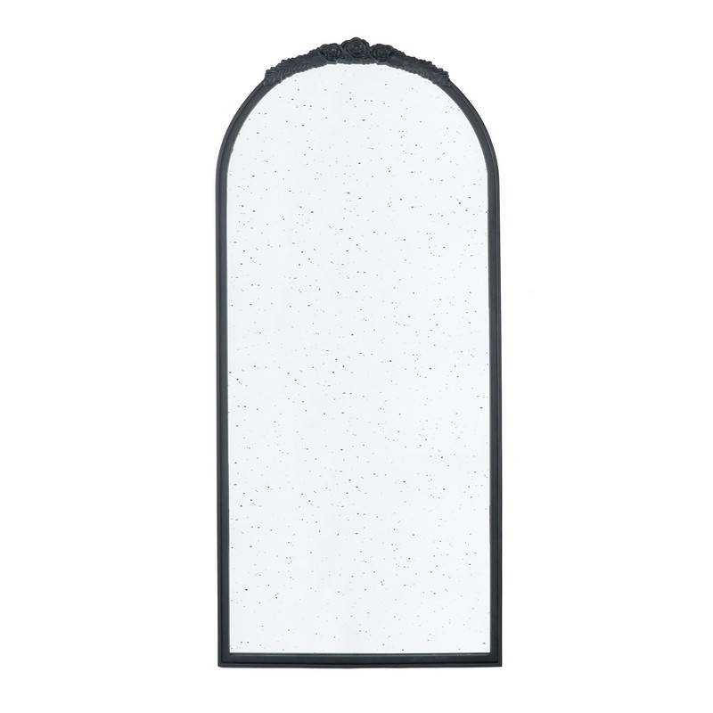 Artekko Artekko Dia Μαύρος Ξύλινος Καθρέπτης Τοίχου (74.5x5x165.5)cm 83484-BLAC-DS