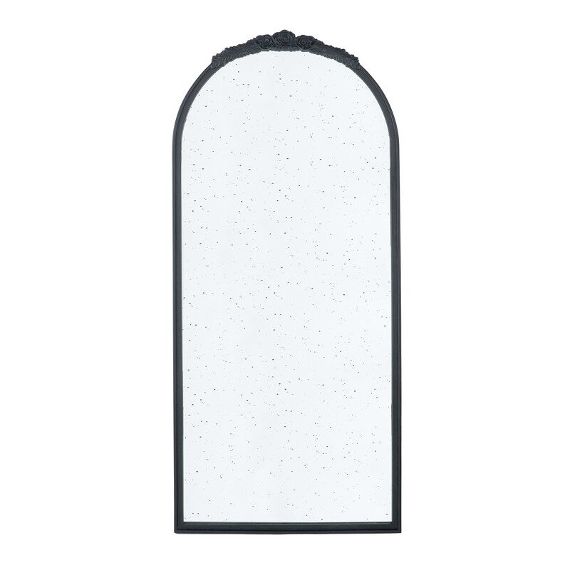 Artekko Artekko Dia Μαύρος Ξύλινος Καθρέπτης Τοίχου (74.5x5x165.5)cm 83484-BLAC-DS