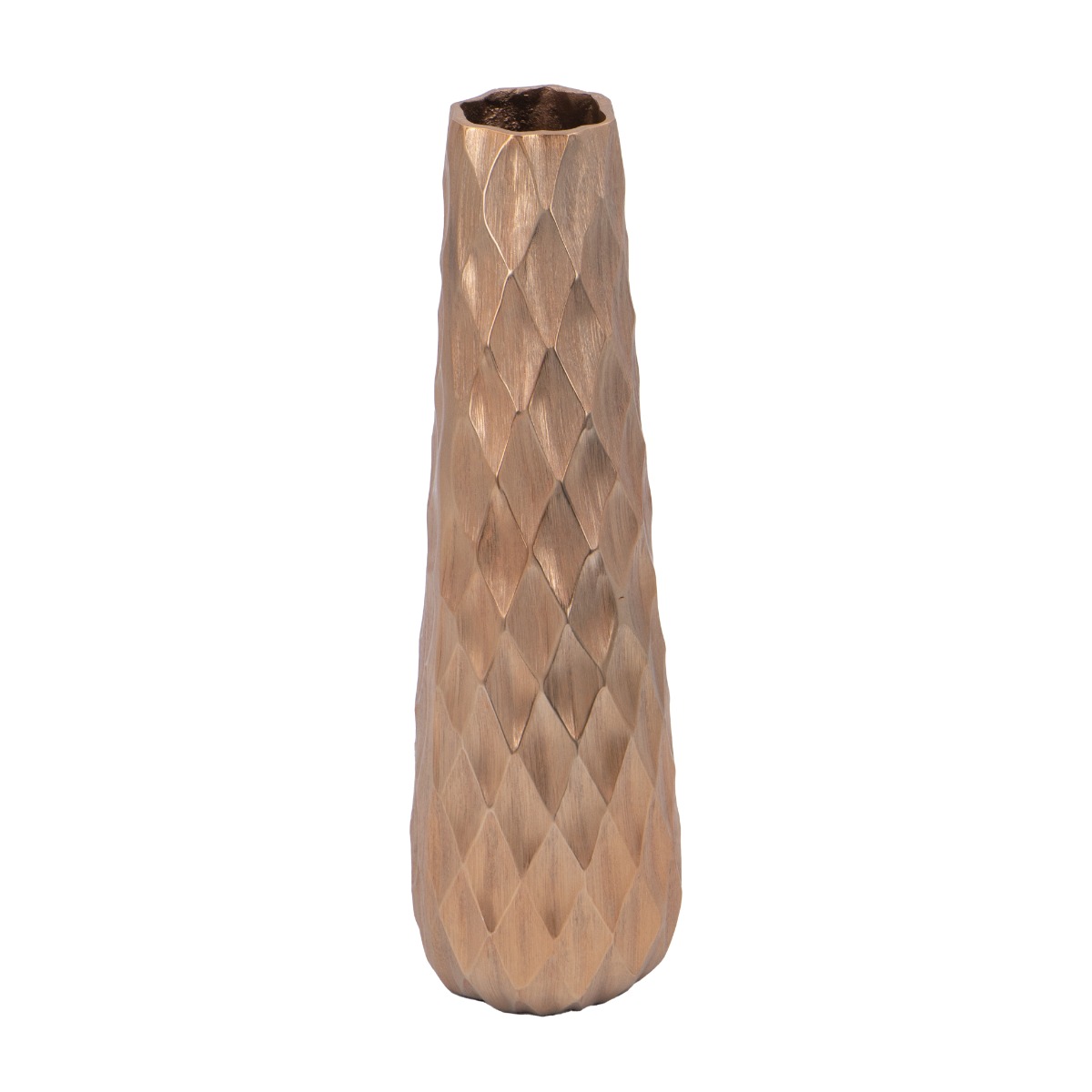 Artekko Artekko Trophy Μεταλλικό Βάζο σε Ροζ Χρυσό (15x15x49)cm 83762